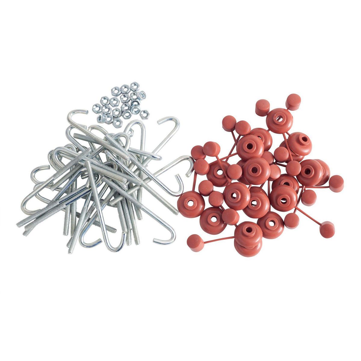 MAMUT - Kit Gancho J con Capuchón 1/4" x 4" x 20 unid.