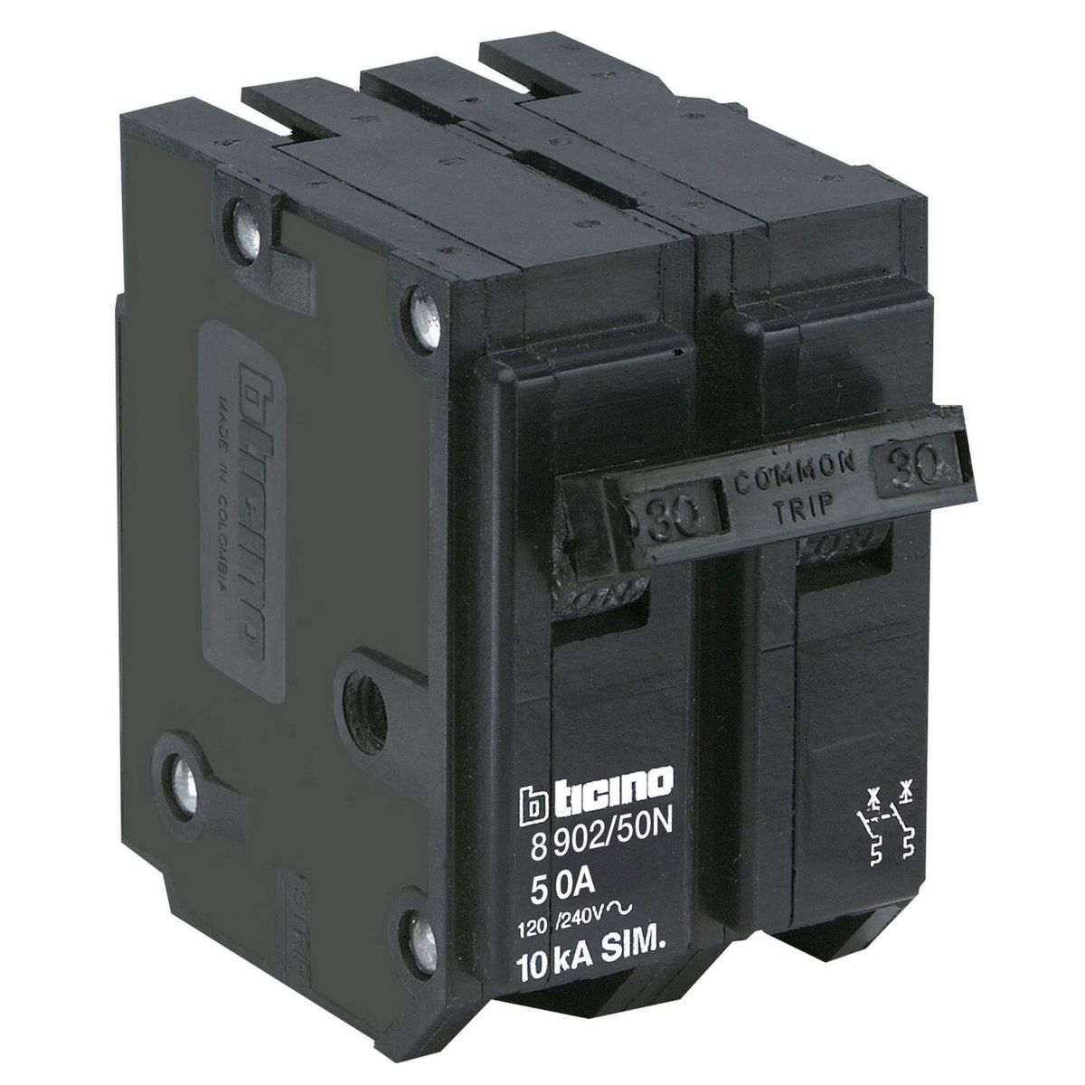 Interruptor Termomagnético 2x50A Bticino, marca BTICINO - Foto Principal