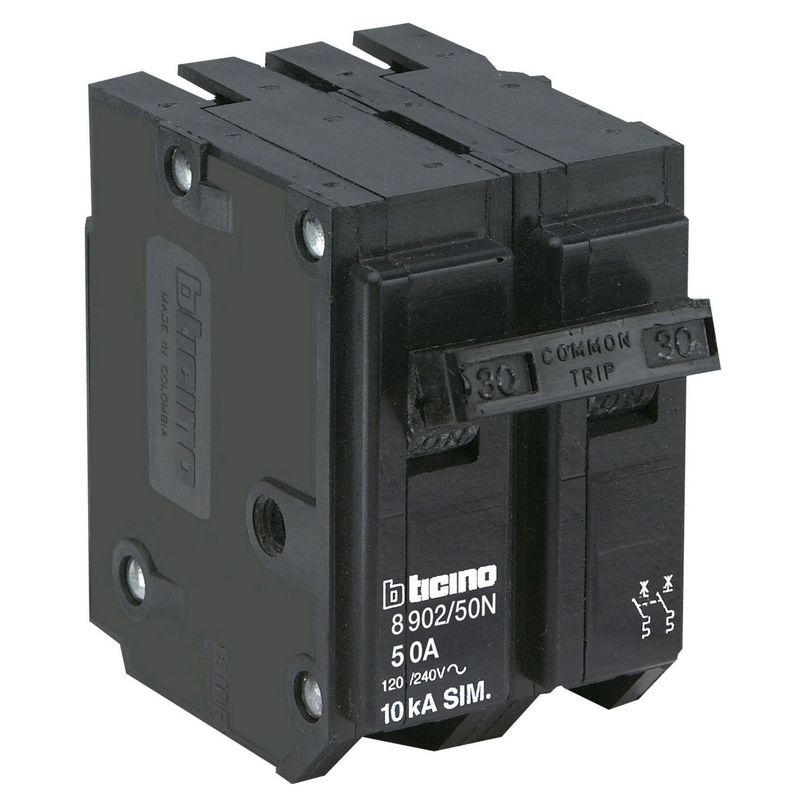 BTICINO - Interruptor Termomagnético 2x50A Bticino