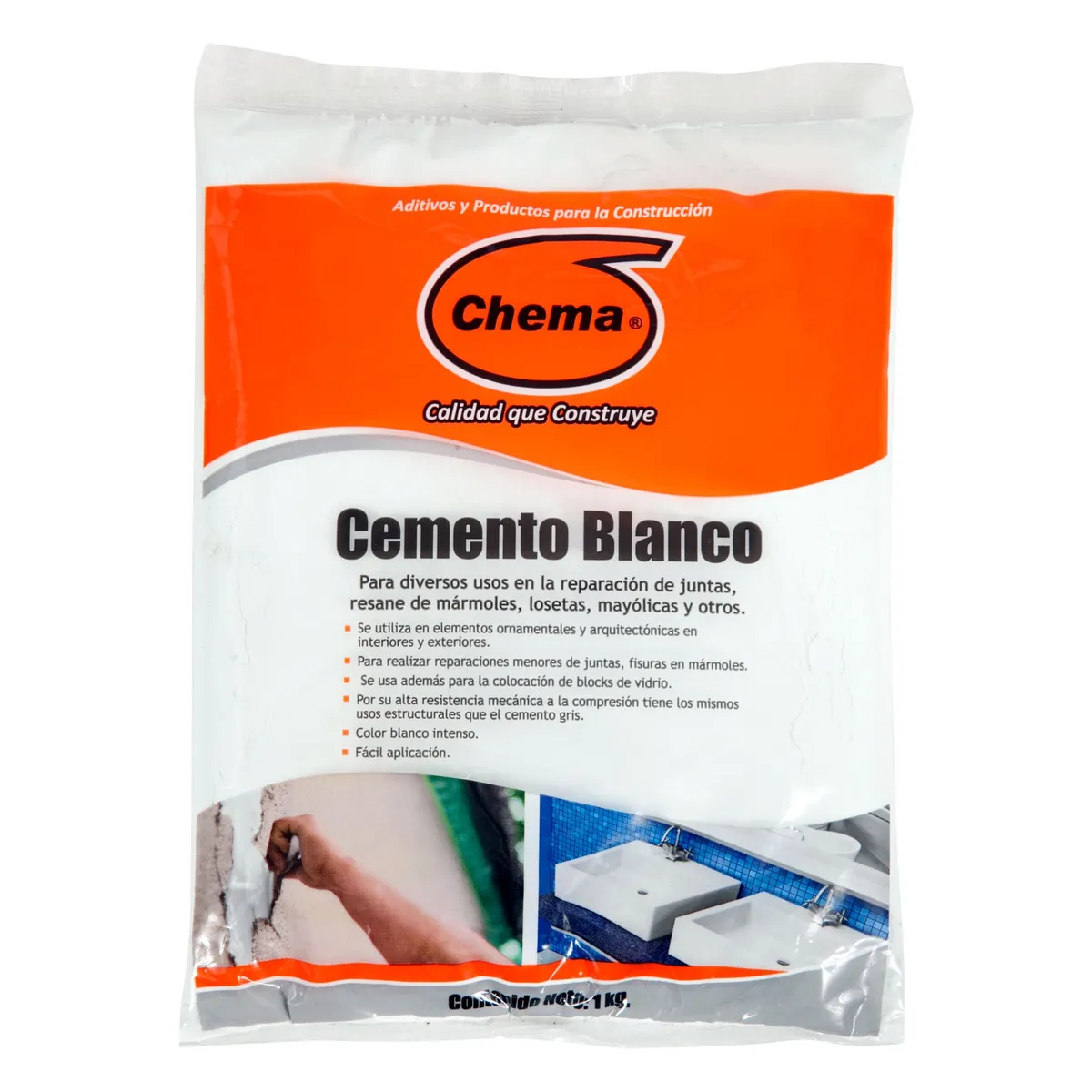 CHEMA - Cemento Blanco 1 kg Chema