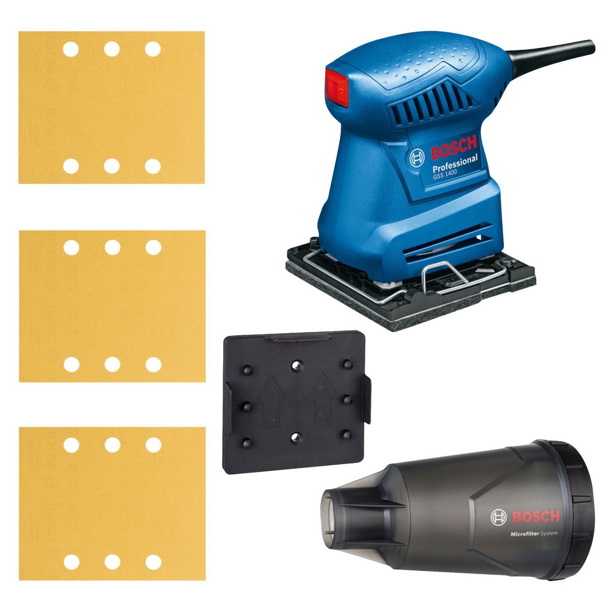 BOSCH - Lijadora Orbital 1/4" 180W Eléctrica