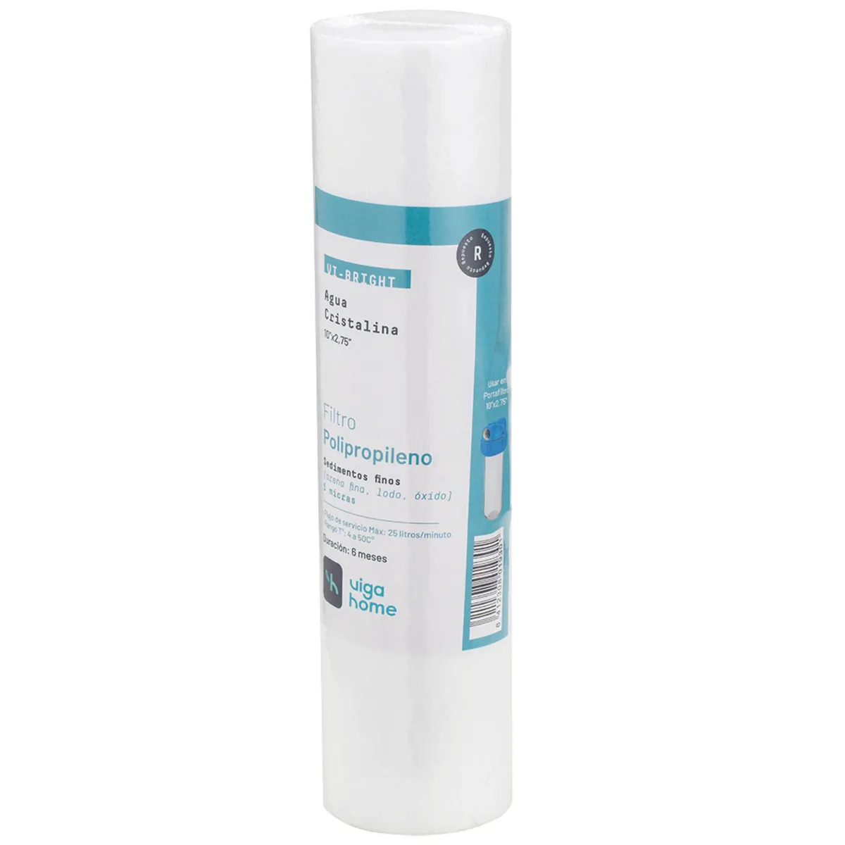 VIGAHOME - Filtro Sedimentos Finos 5 Micras para Carcasa