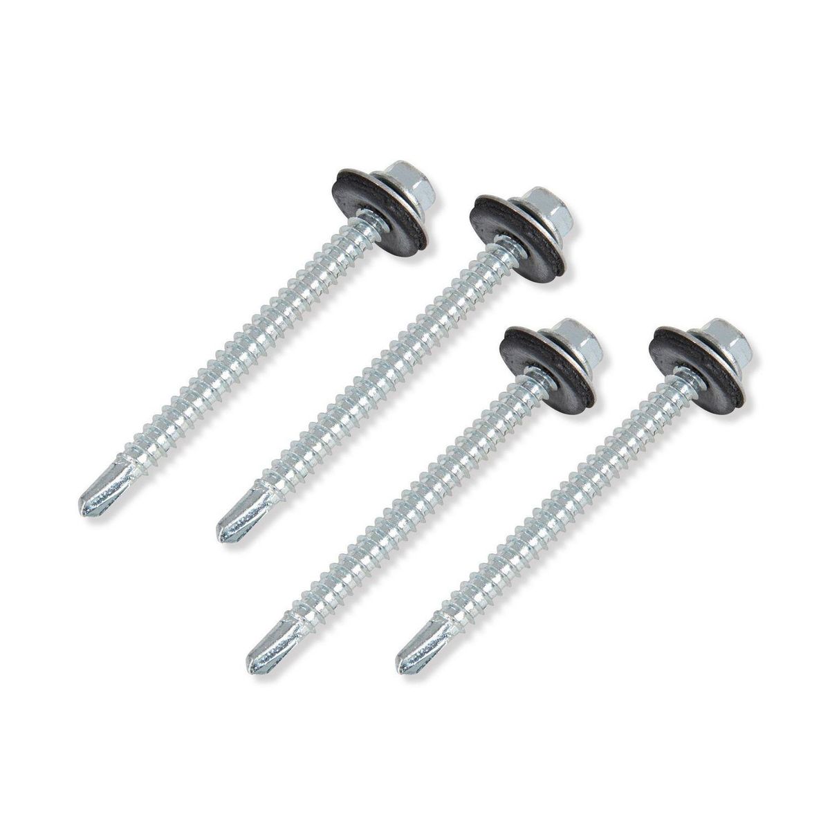 FIXSER - Tornillo Autorroscante Hexagonal 12x2 1/2" x 4 Unid