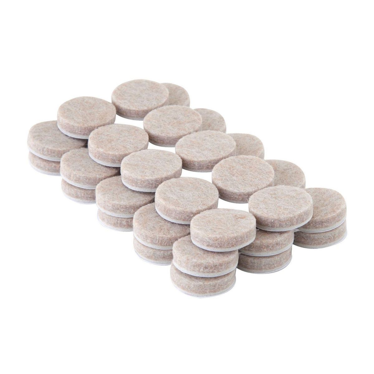 ZENDER - Deslizador para Muebles de Felpa Deslizantes 3/4" Beige x 20 unid