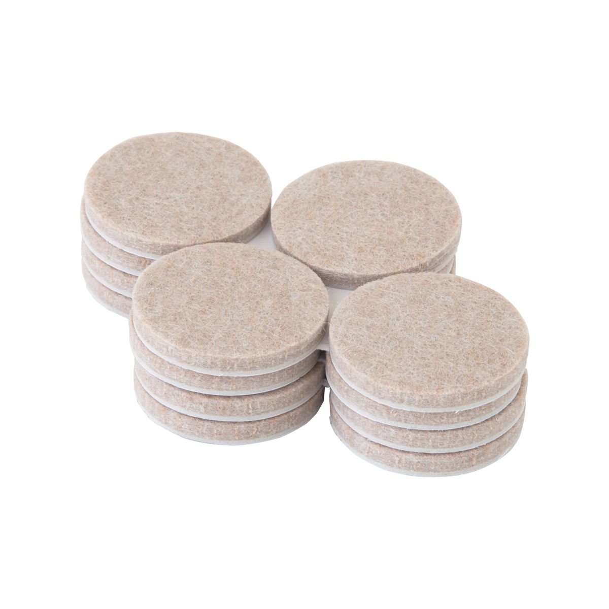 FIXSER - Deslizador para Muebles de Felpa Deslizantes 1 1/2" Beige x 8 unid