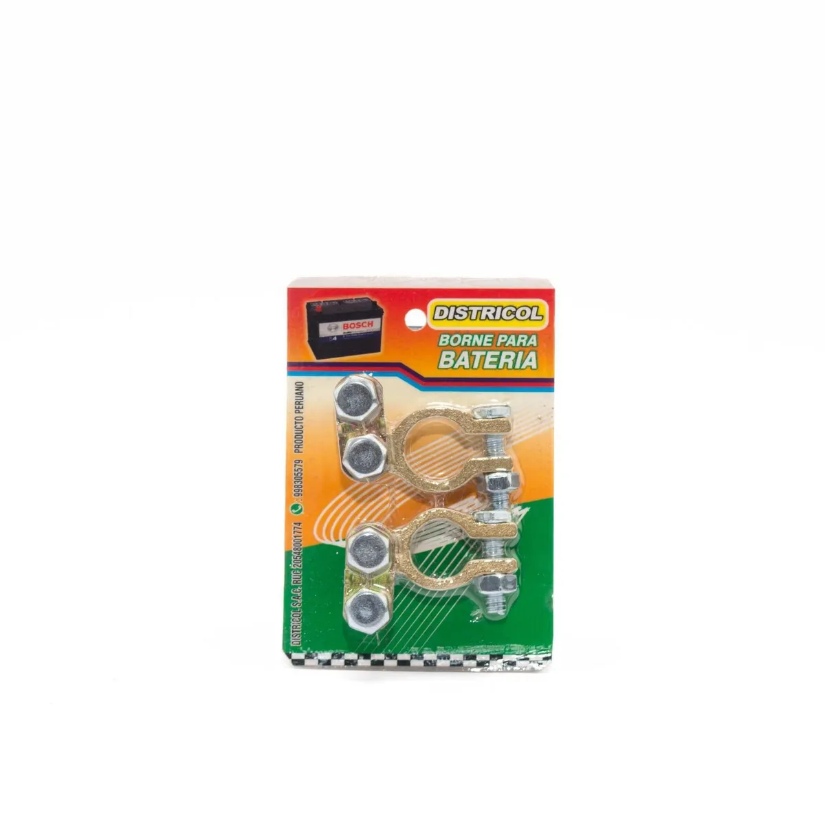 DISTRICOL - Bornes de Batería Plomo x2 Piezas