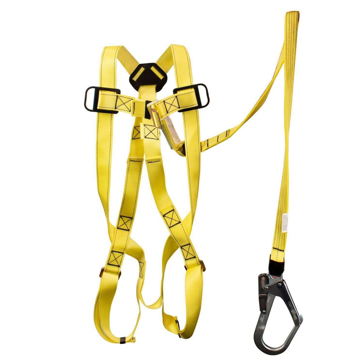 REDLINE - Arnés de Seguridad 1 Argolla con Línea de Vida Amarillo