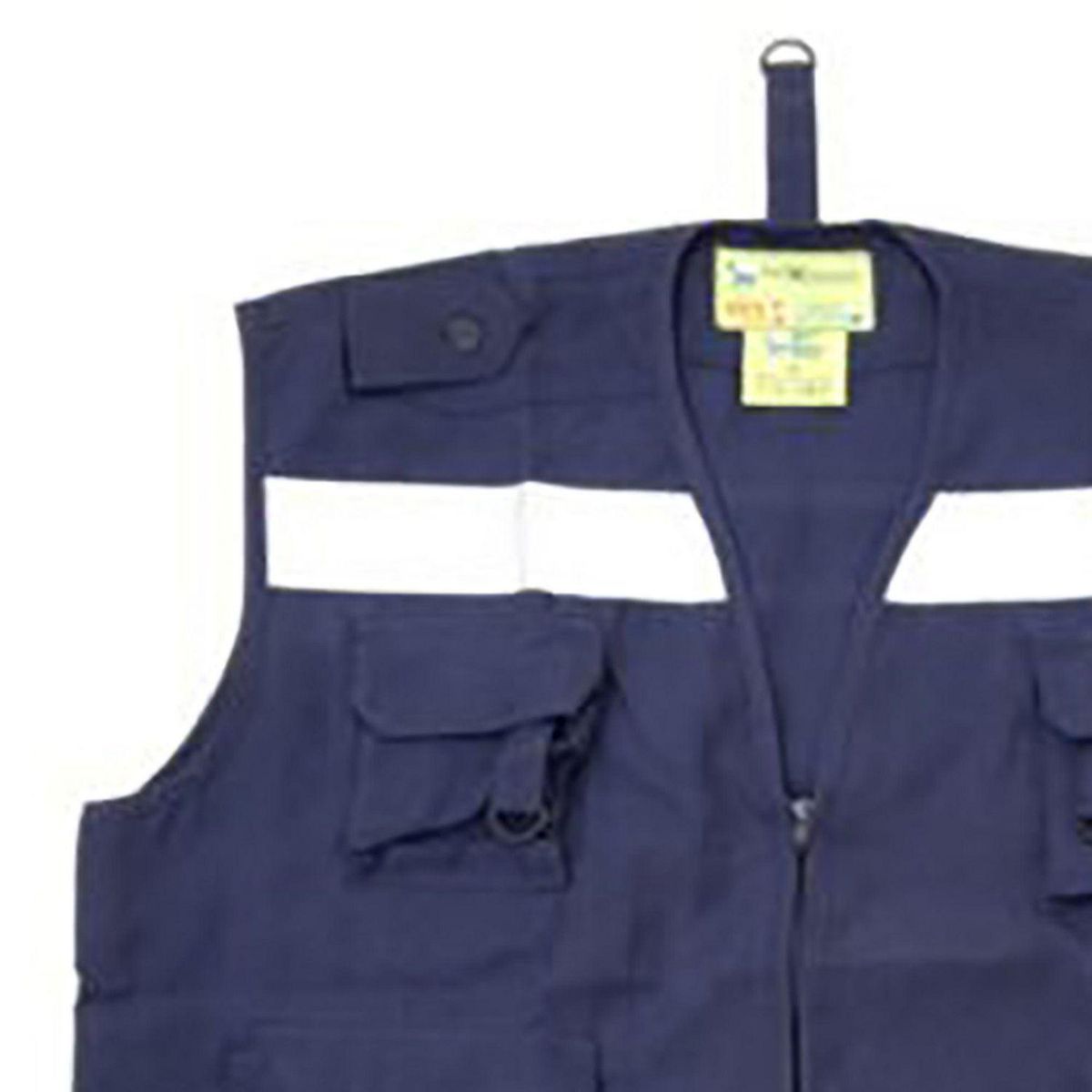 GENERICO - Chaleco Reflectivo Multibolsillo Azul Talla XL