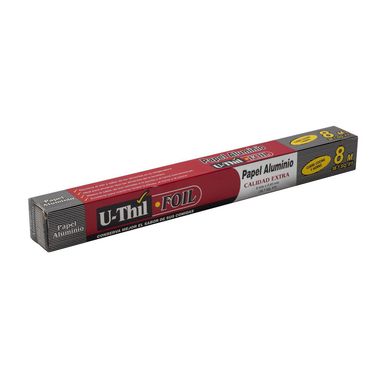 Papel aluminio 8 m x 45 cm