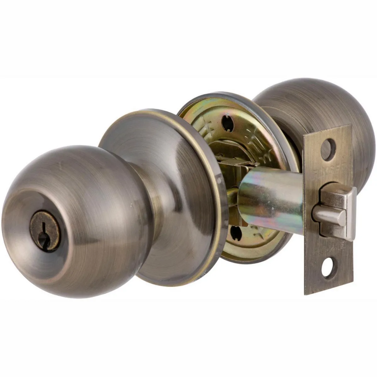 FIXSER - Cerradura de Pomo Dormitorio Bronce