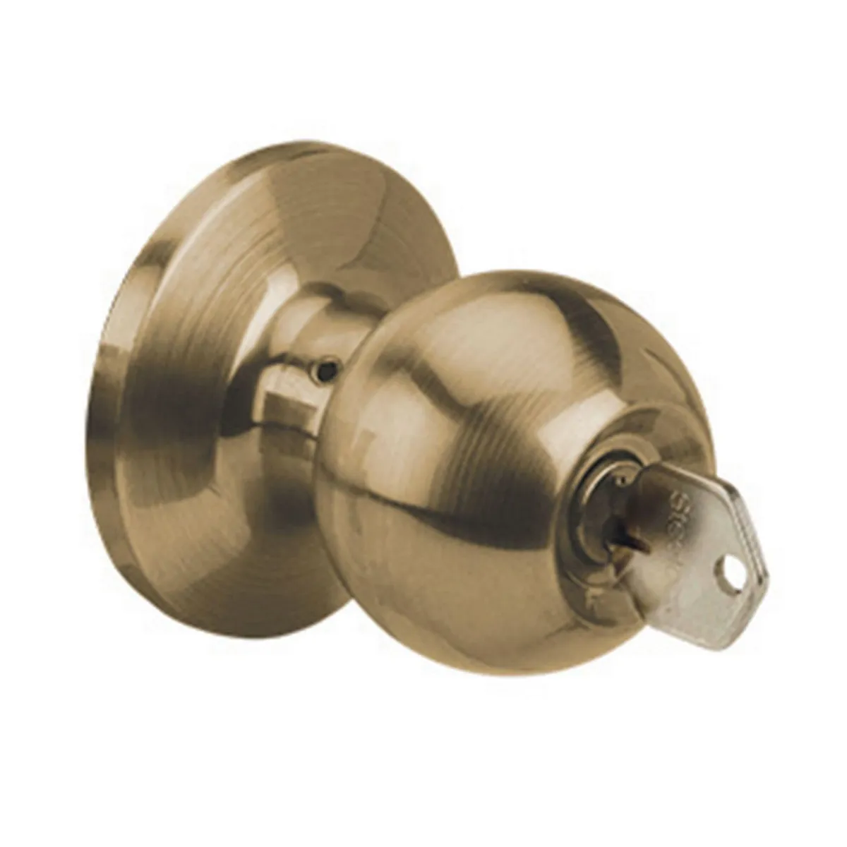 FIXSER - Cerradura de Pomo Dormitorio Bronce