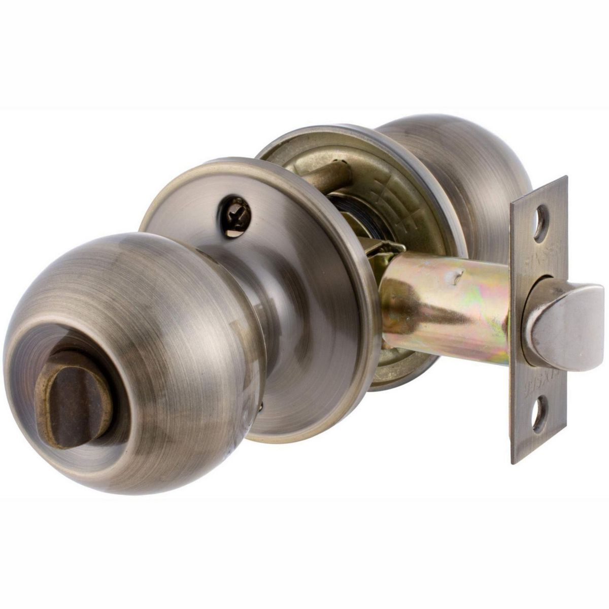 FIXSER - Cerradura de Pomo Baño Bronce