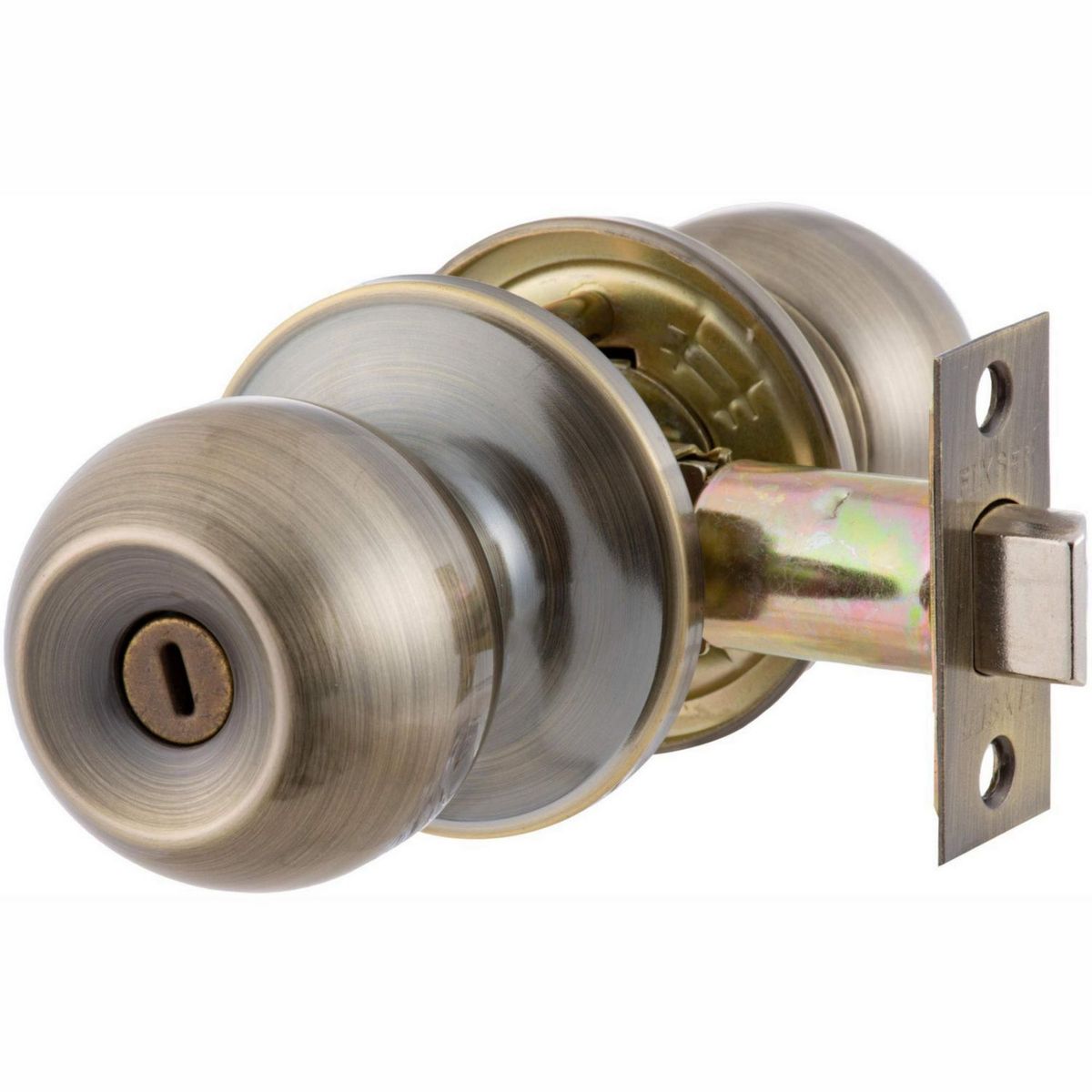 FIXSER - Cerradura de Pomo Baño Bronce