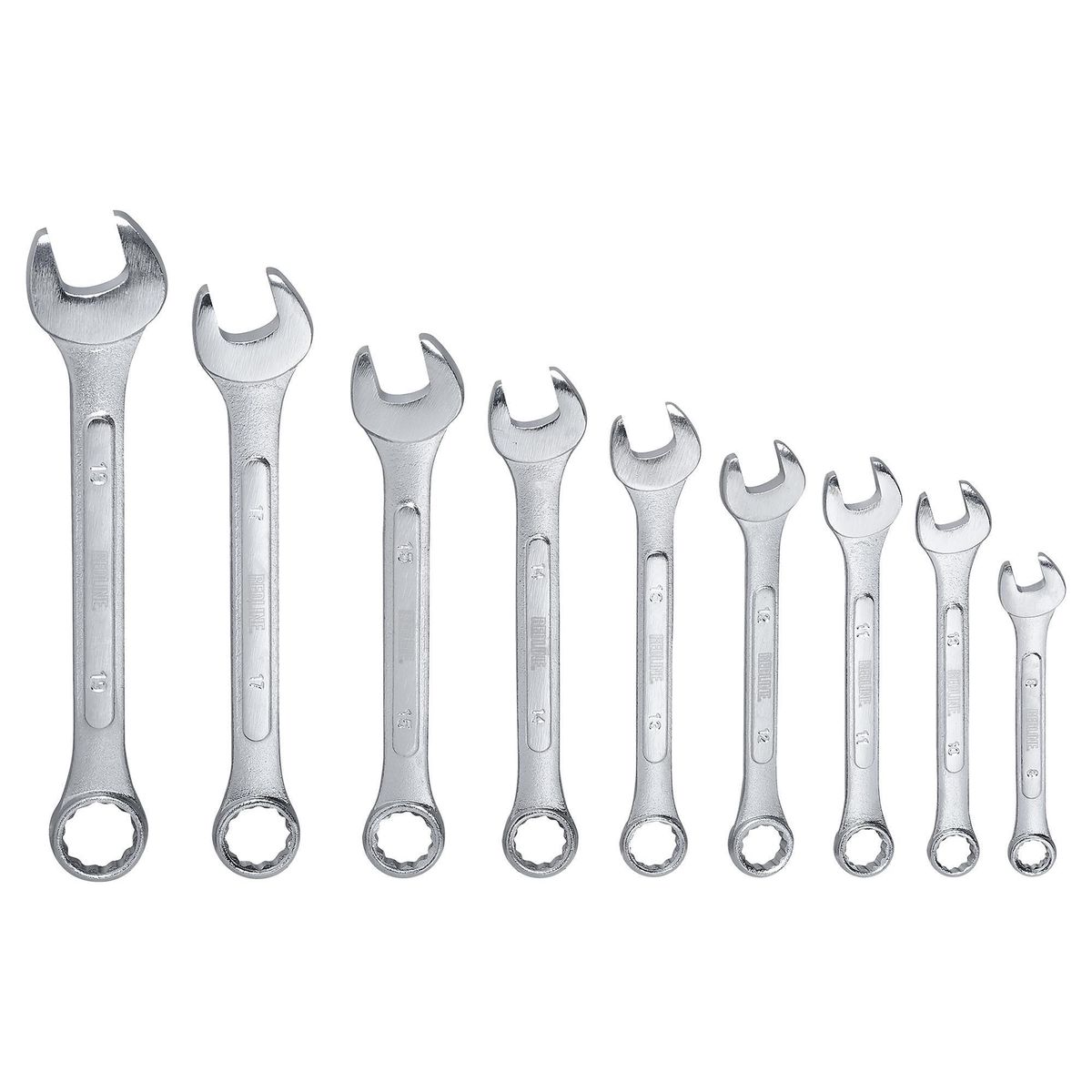 REDLINE - Juego de llaves combinadas Redline Cromo/Vanadio  x 9