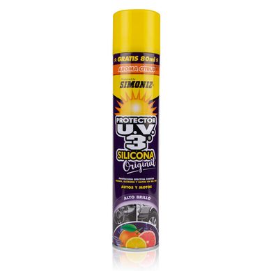 Silicona para Auto en Aerosol Simoniz Protector UV3 Citrus 400 ml