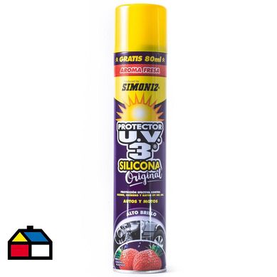 Silicona para Auto en Aerosol Simoniz Protectora UV3 Fresa 400 ml