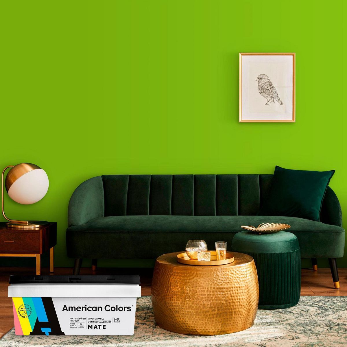 AMERICAN COLORS - Pintura American Colors Verde Villano 1GL