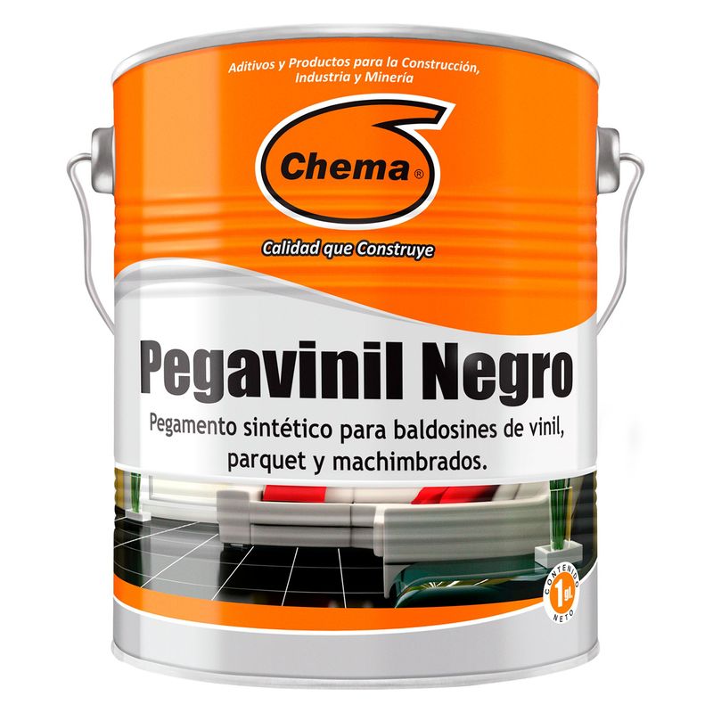 CHEMA - Pegamento Asfáltico para Vinilicos Chema Pegavinil 3.9kg