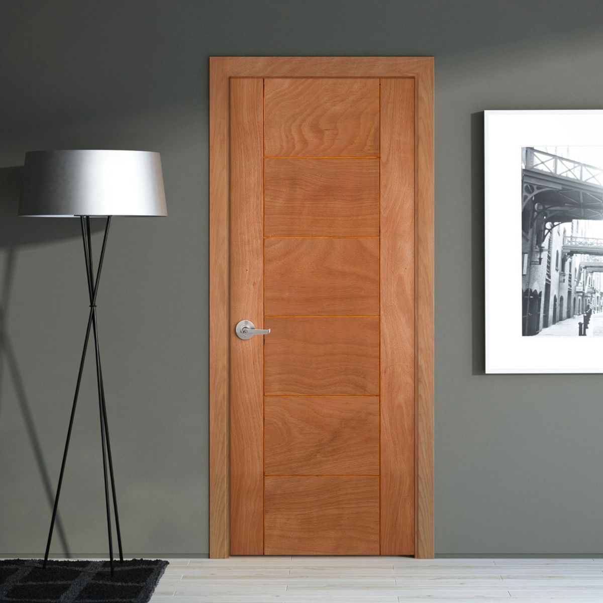 DIMFER - Puerta Interior Lara 80x207cm Blanco