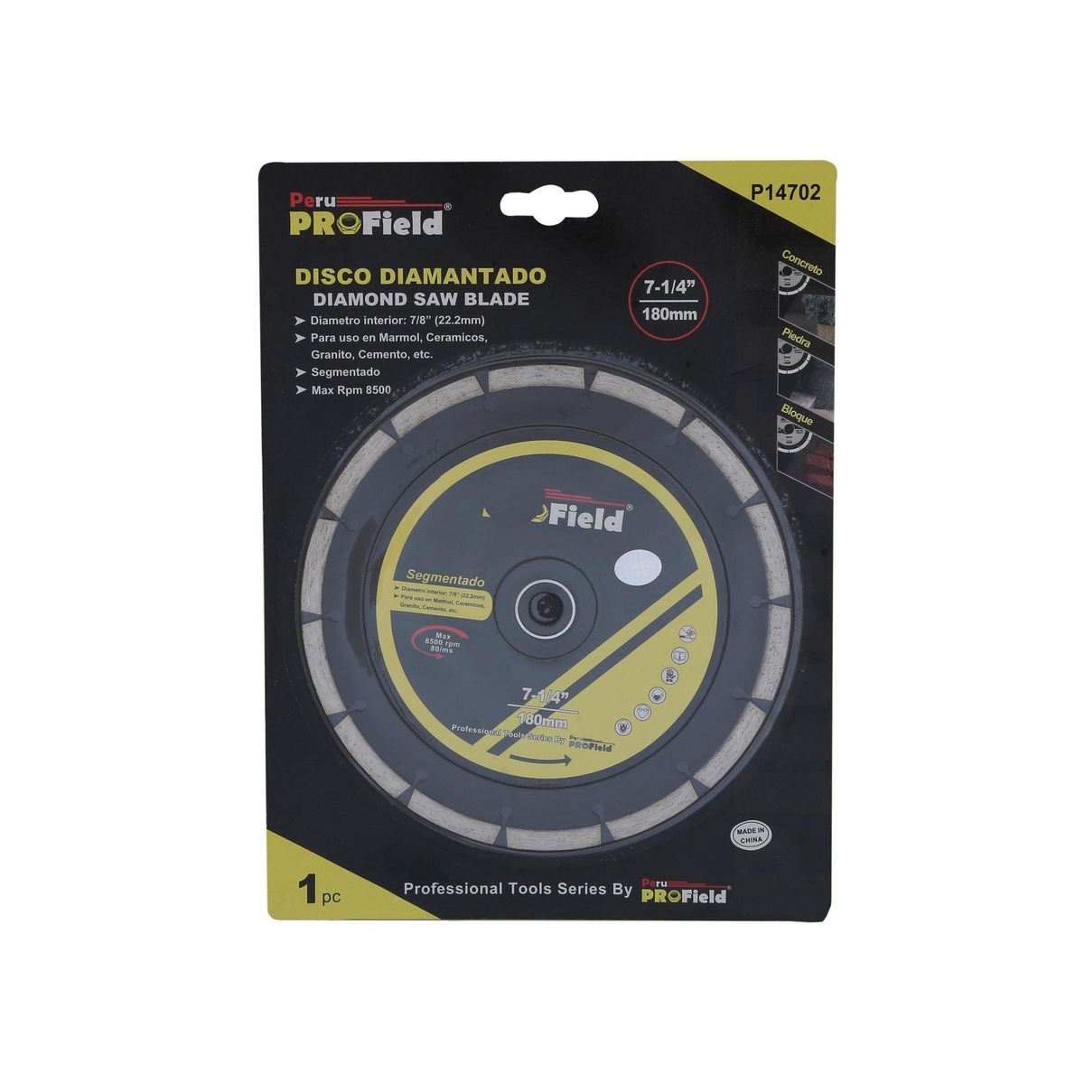 MAJOR - Disco Diamantado para marmol 7 1/4" Major