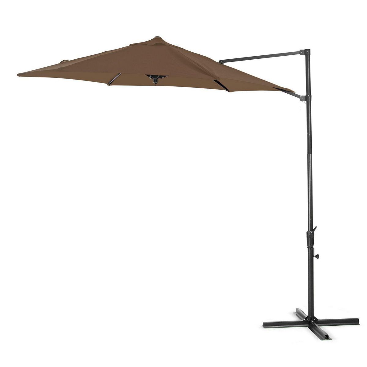 JUST HOME COLLECTION - Sombrilla Lateral para Terraza De Metal Taupe - No incluye base