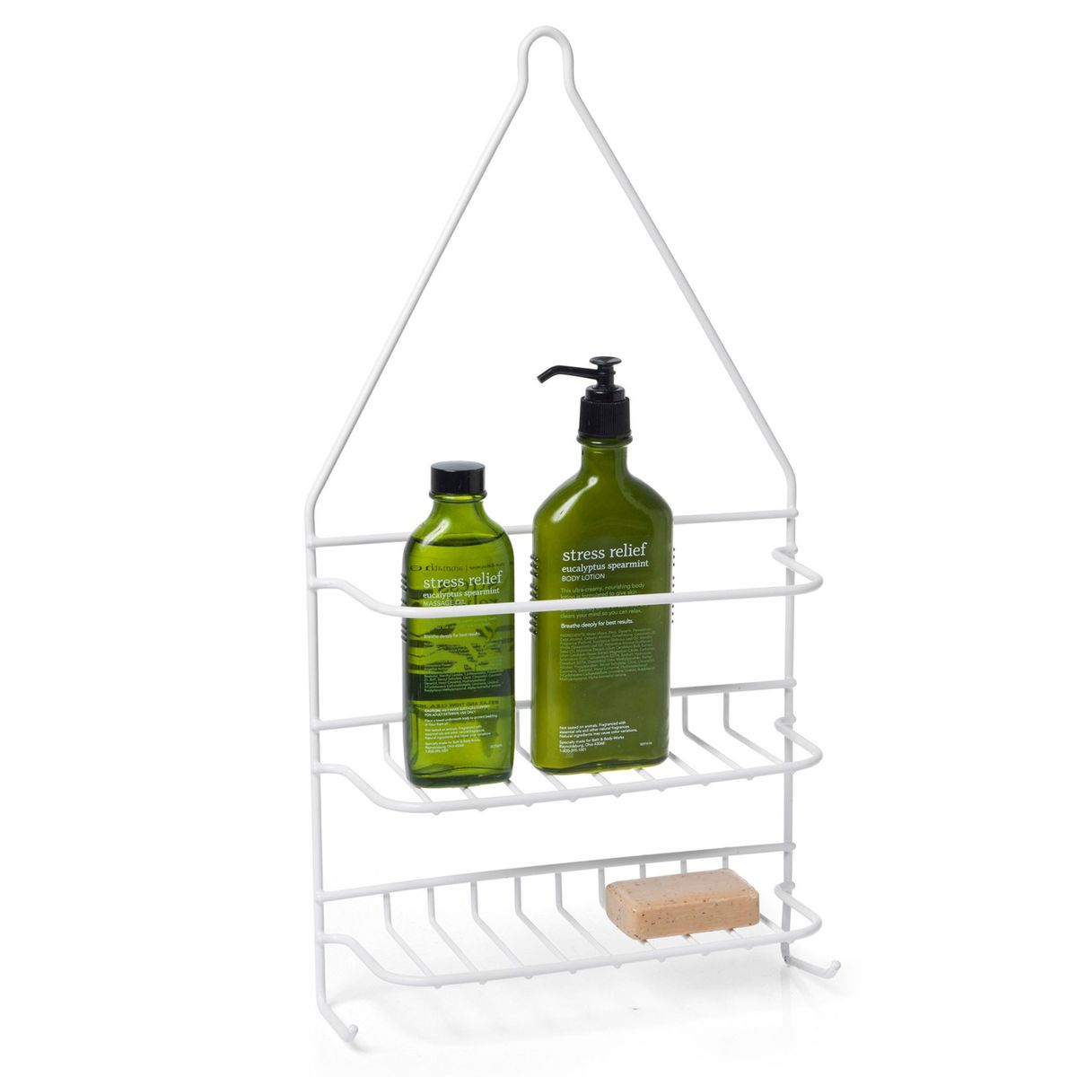 FQ - Organizador de Baño 2 Repisas Metalico Blanco