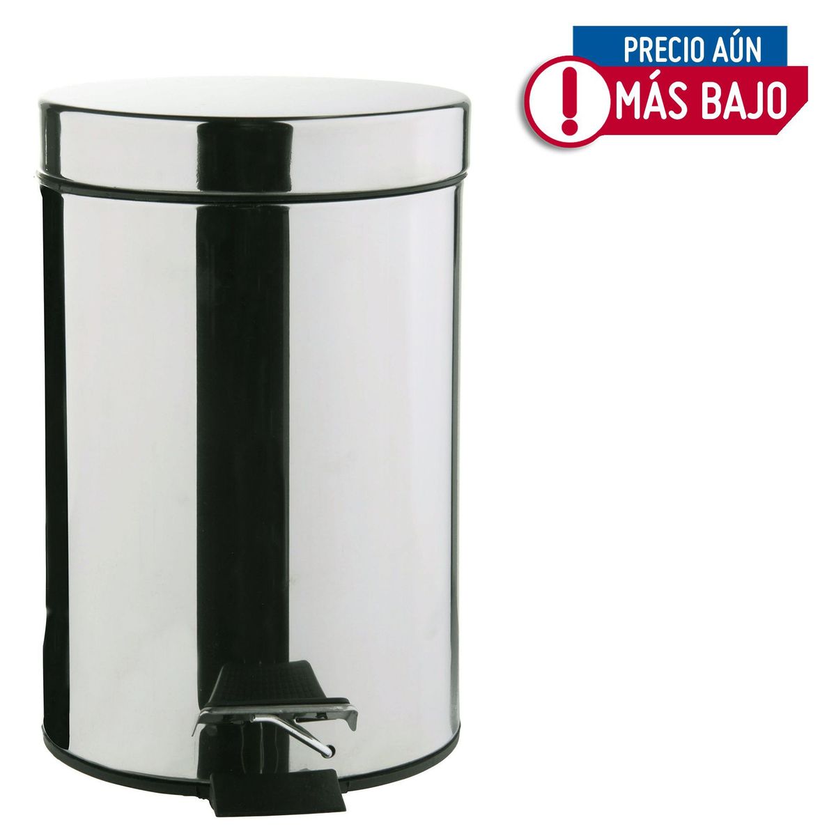 JUST HOME COLLECTION - Papelera de Acero Inoxidable con Pedal 3L
