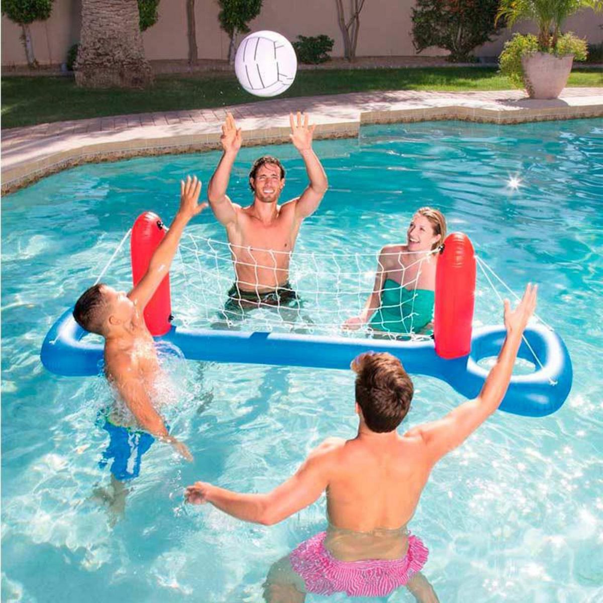 BESTWAY - Juego de Volleyball Inflable 244x64cm