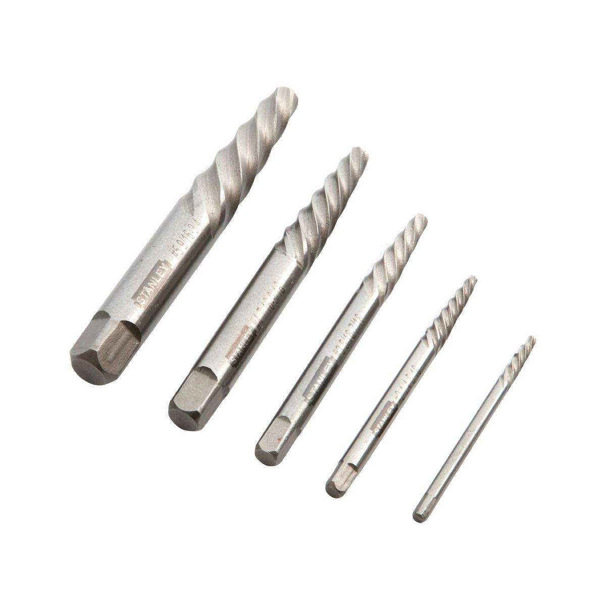 STANLEY - Juego Extractor De Tornillos Acero 5 Piezas Stanley