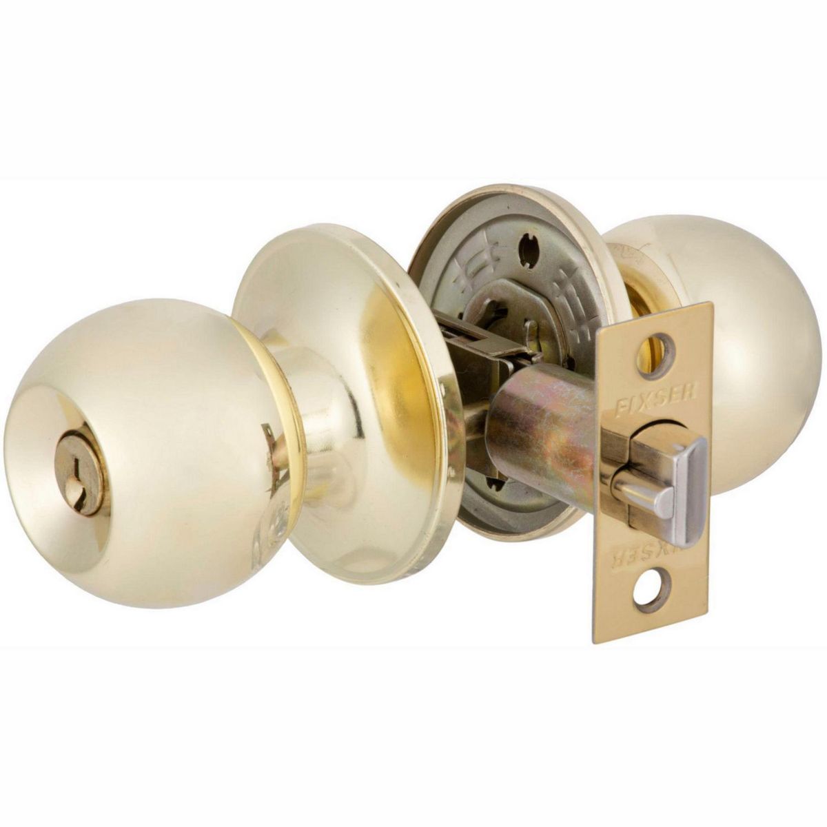 FIXSER - Cerradura de Pomo Dormitorio Dorado
