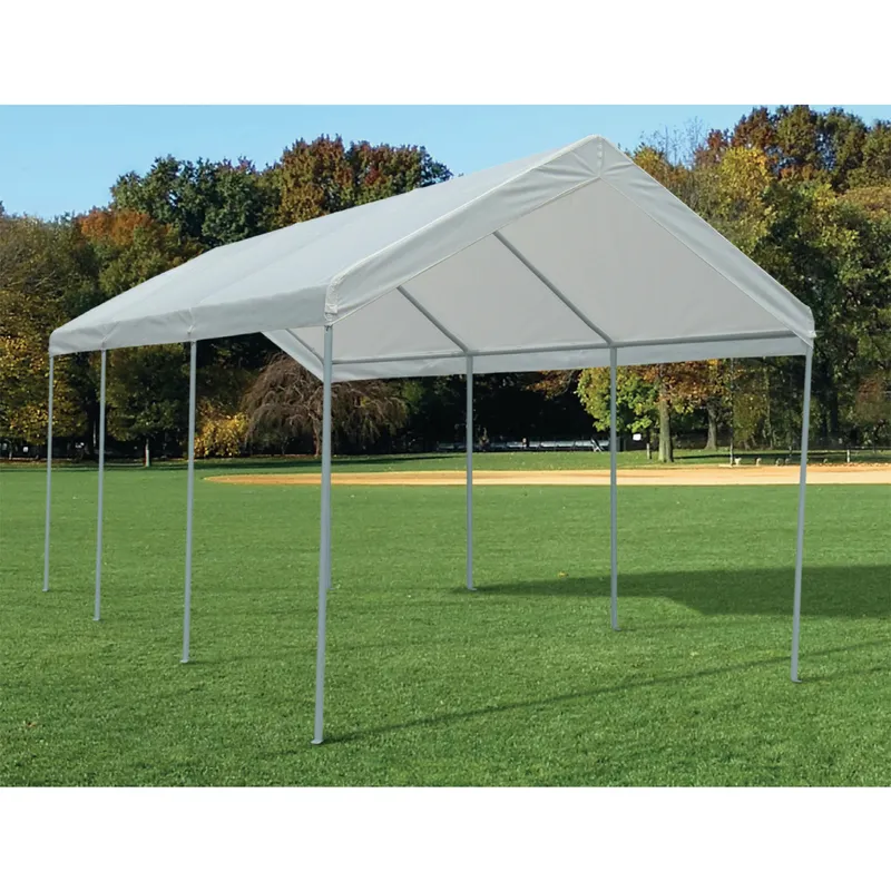 JUST HOME COLLECTION - Toldo Armable Metal Blanco 3X6 M