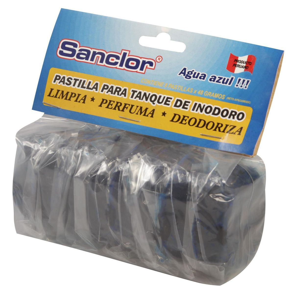 SANCLOR - Pack de Pastillas de Tanque Azul 8 unid.