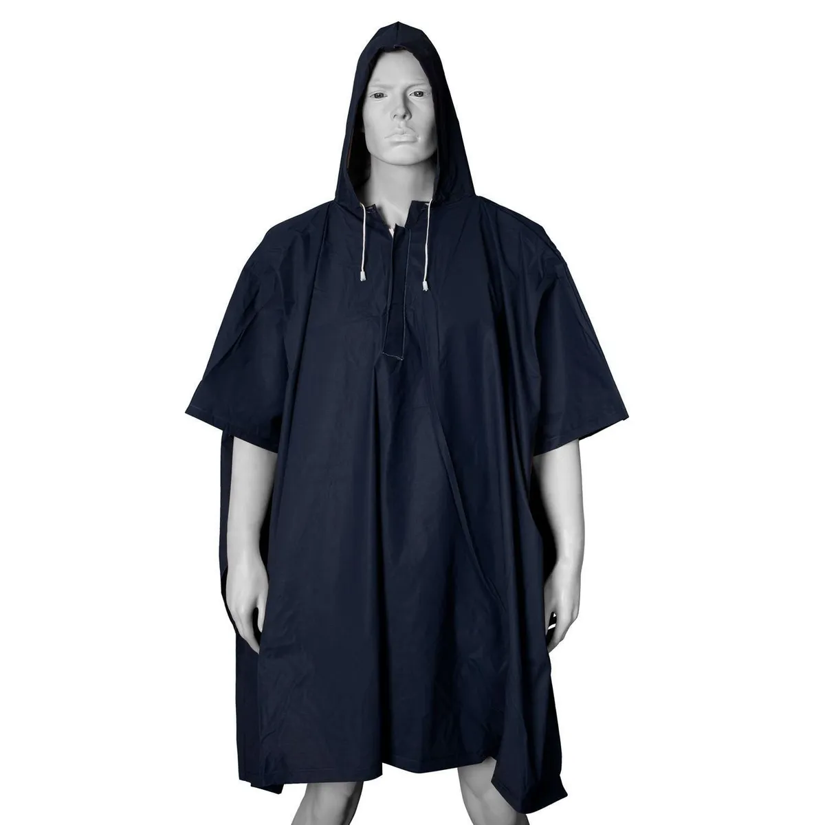 GENERICO - Poncho para Lluvia de PVC con Capucha Impermeable Azul