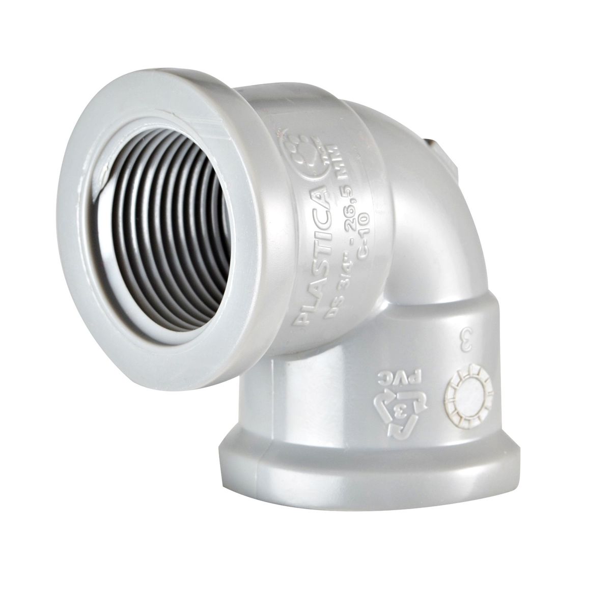 PLASTICA - Codo PVC 3/4" 90° Plastica CR