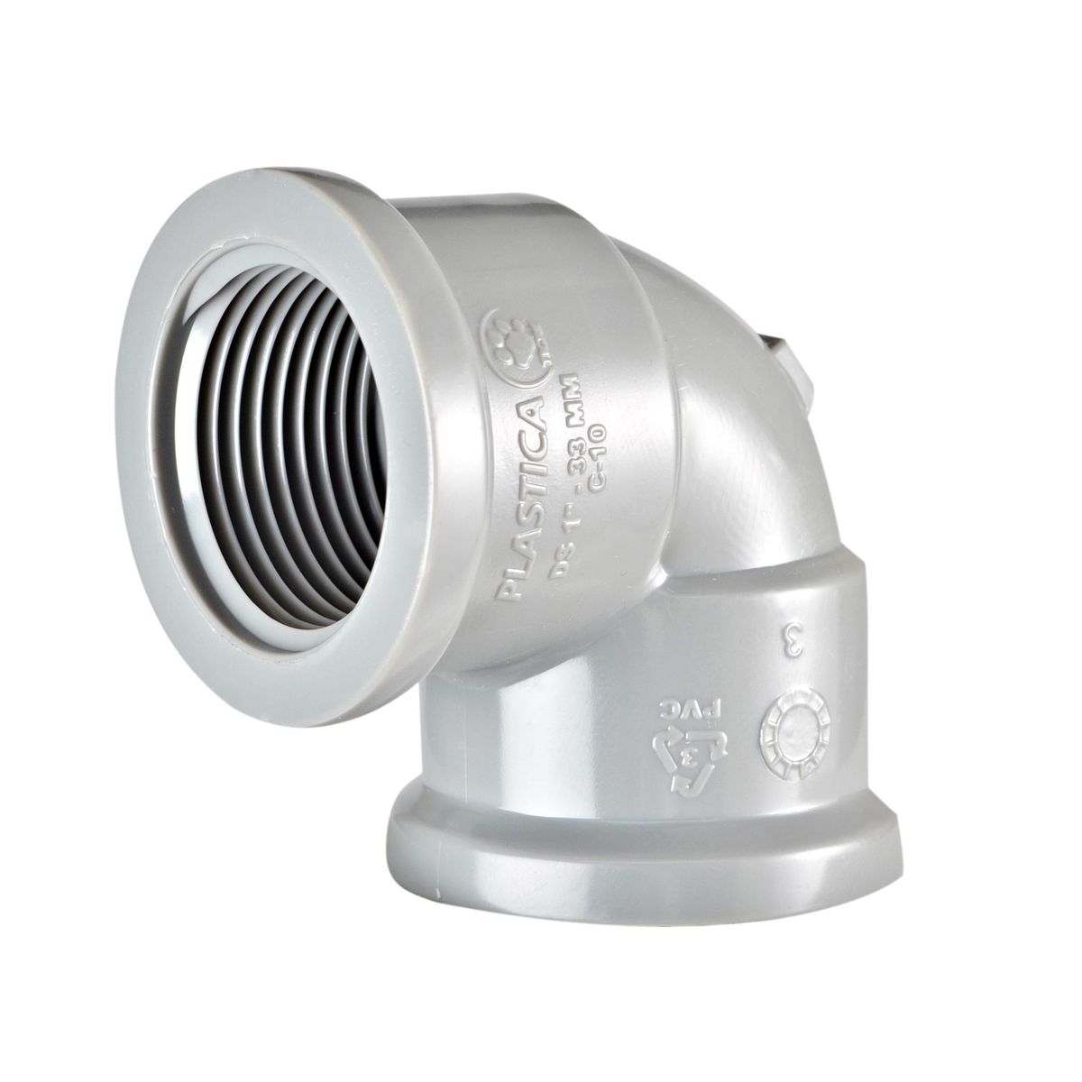 PLASTICA - Codo PVC 1" 90° Plastica CR