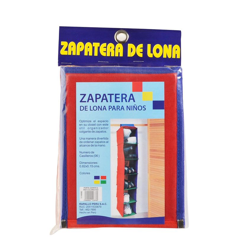 RAPALLO - Organizador de Zapatos Kids 6 Divisiones