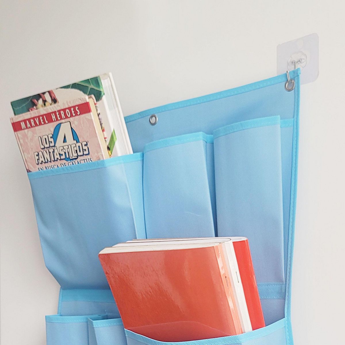 RAPALLO - Organizador de Zapatos Vertical 8 Divisiones Celeste