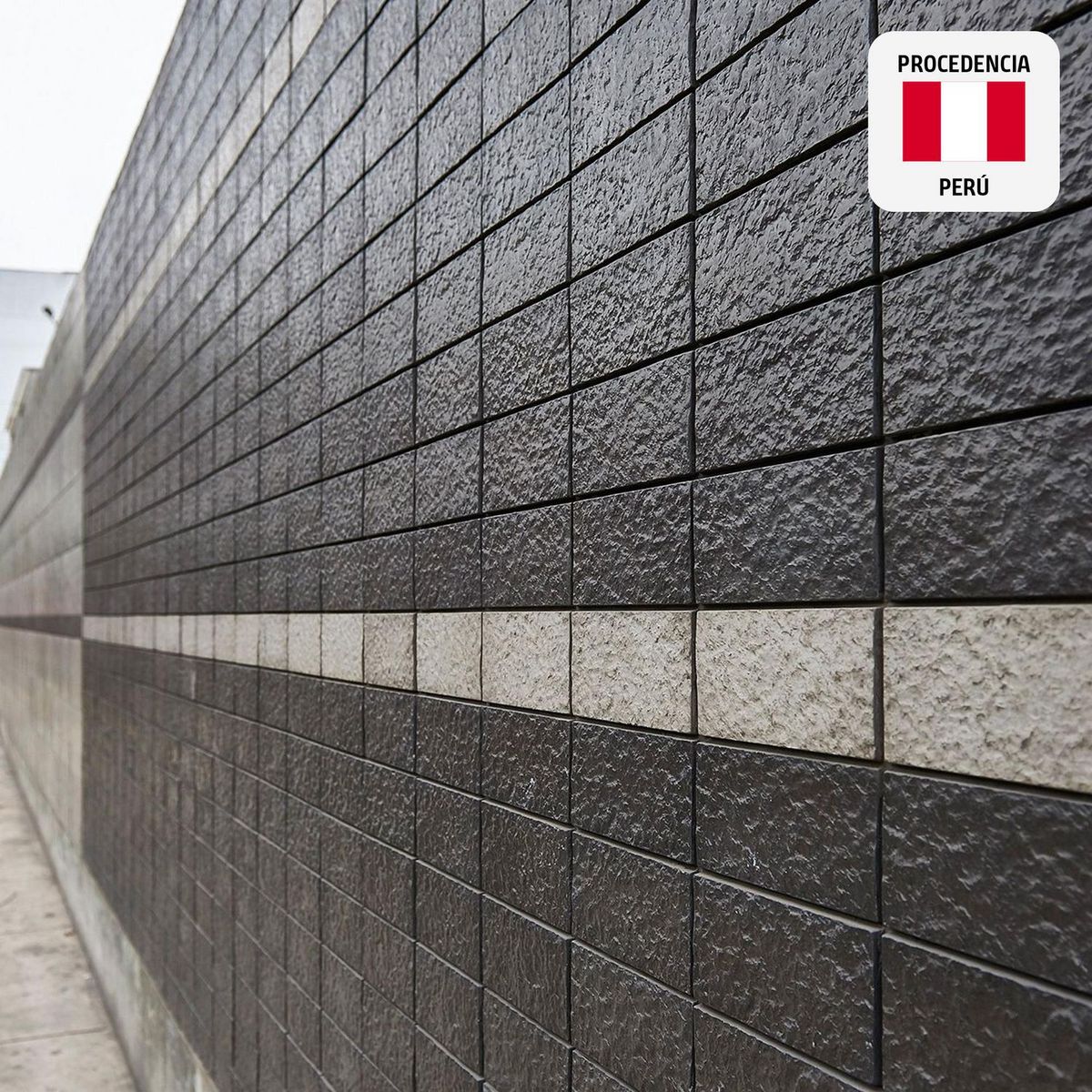 SPAZIO - Piedra Volcán Negro 10x20cm 0,20m2