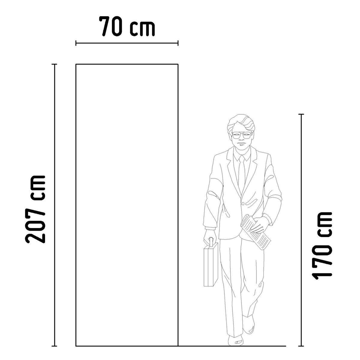 DIMFER - Puerta Interior Lisa Blanco