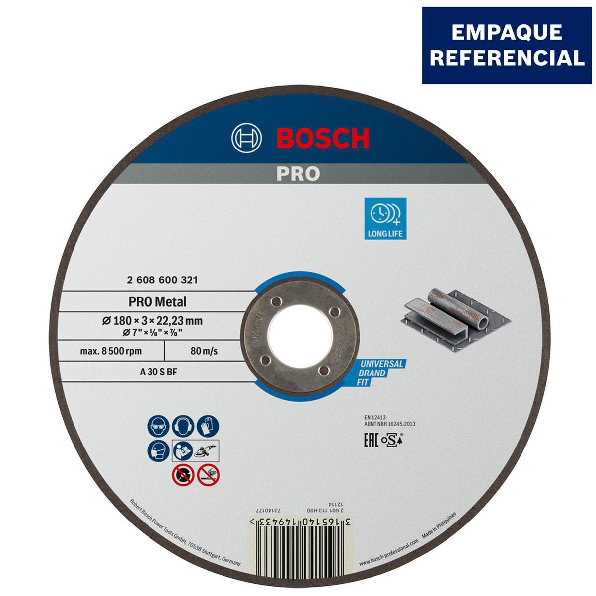 BOSCH - Disco para Corte Acero 7" Bosch