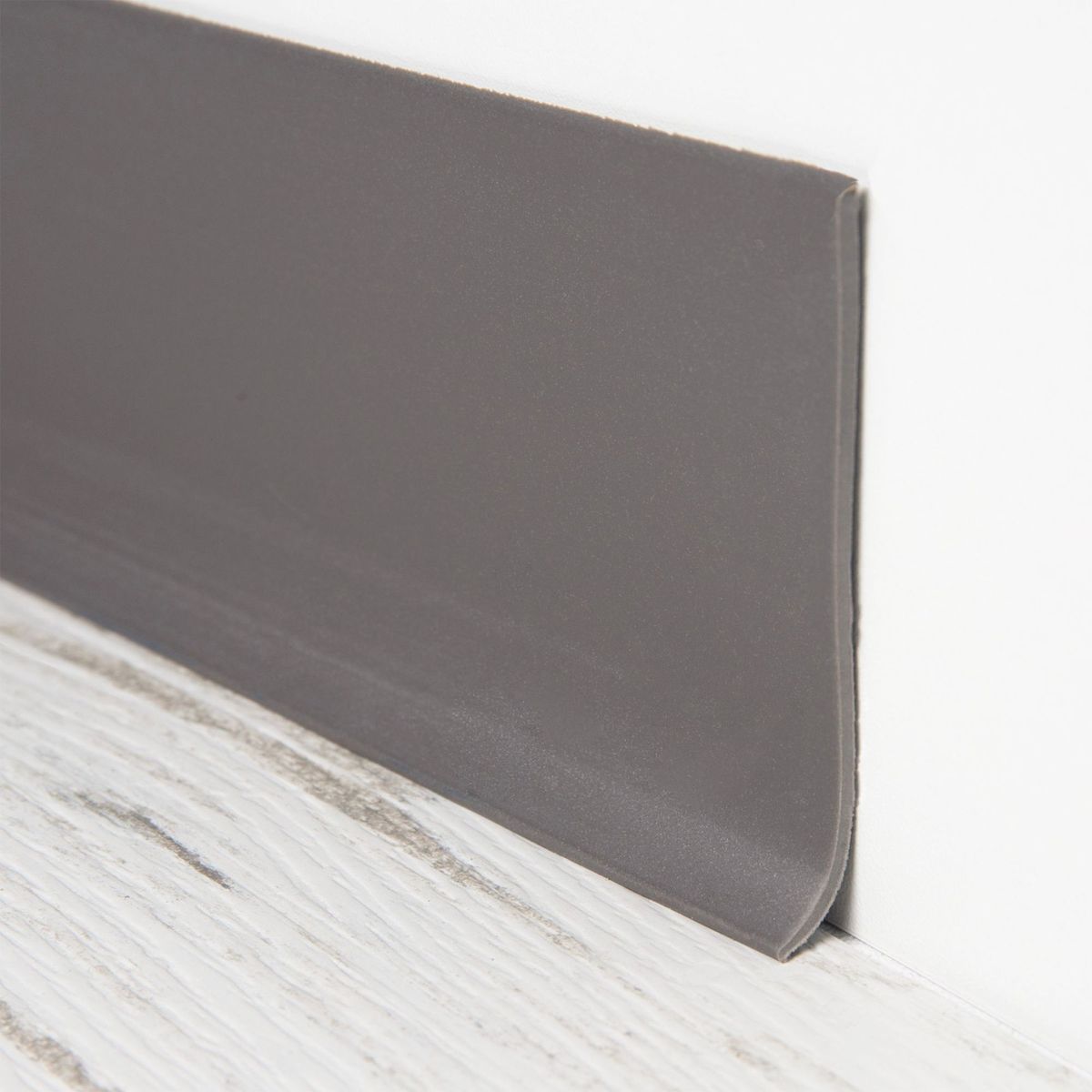 PISOPAK - Zócalo Vinílico Gris 100x7.62 cm por Metro Lineal