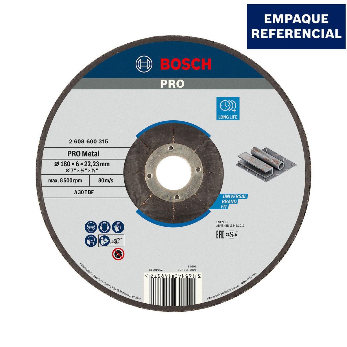 BOSCH - Disco Abrasivo Desbaste para metal 7" Bosch