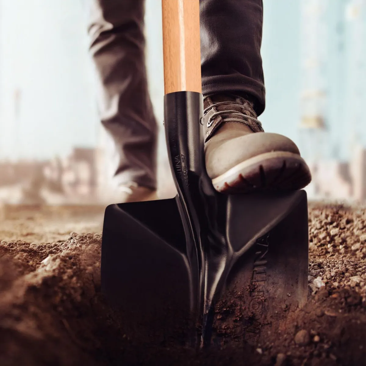 TRAMONTINA - Pala Cuchara Especial Acero Negro 24.8x12.1cm