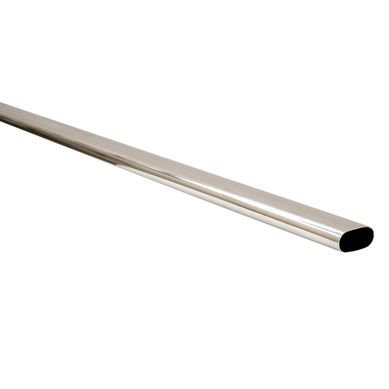 Tubo Metlico Ovalado Cromado 3 m.