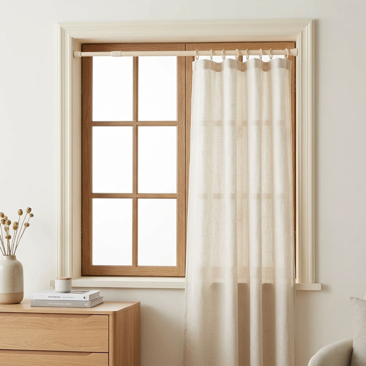 Barra para Cortina de Ducha Extensible Beige 1.40 - 2.50m, marca GENERICO - Foto 2