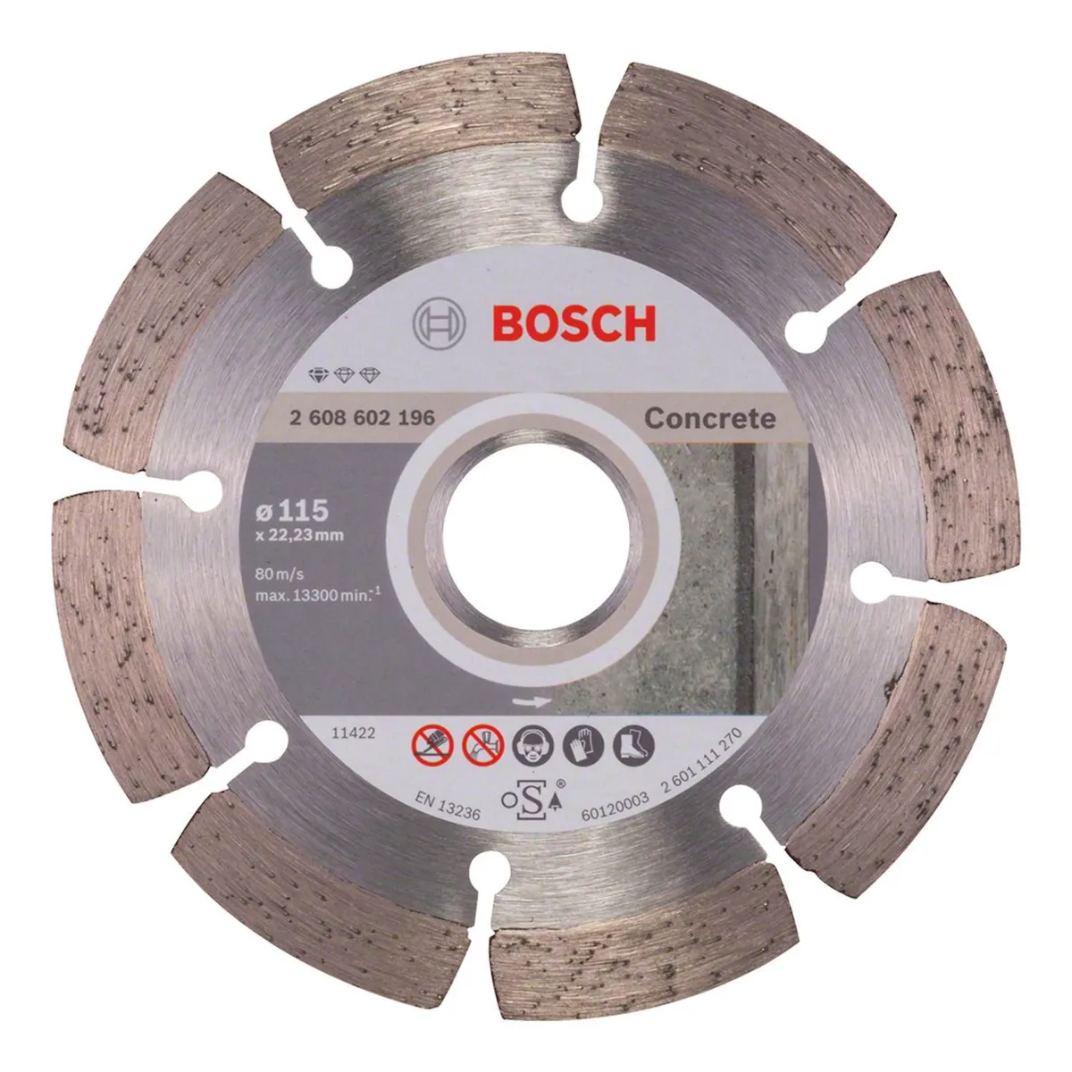 BOSCH - Disco Diamantado Standard for Concrete 115x22.23x1.6x10mm Bosch