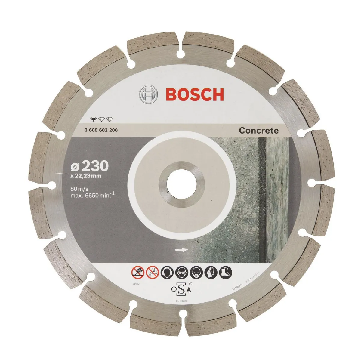BOSCH - Disco diamantado Bosch Standard for Concrete 230x22,23x2,3x10mm