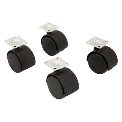 Garrucha Nylon Plataforma 50 mm. x 4 unid