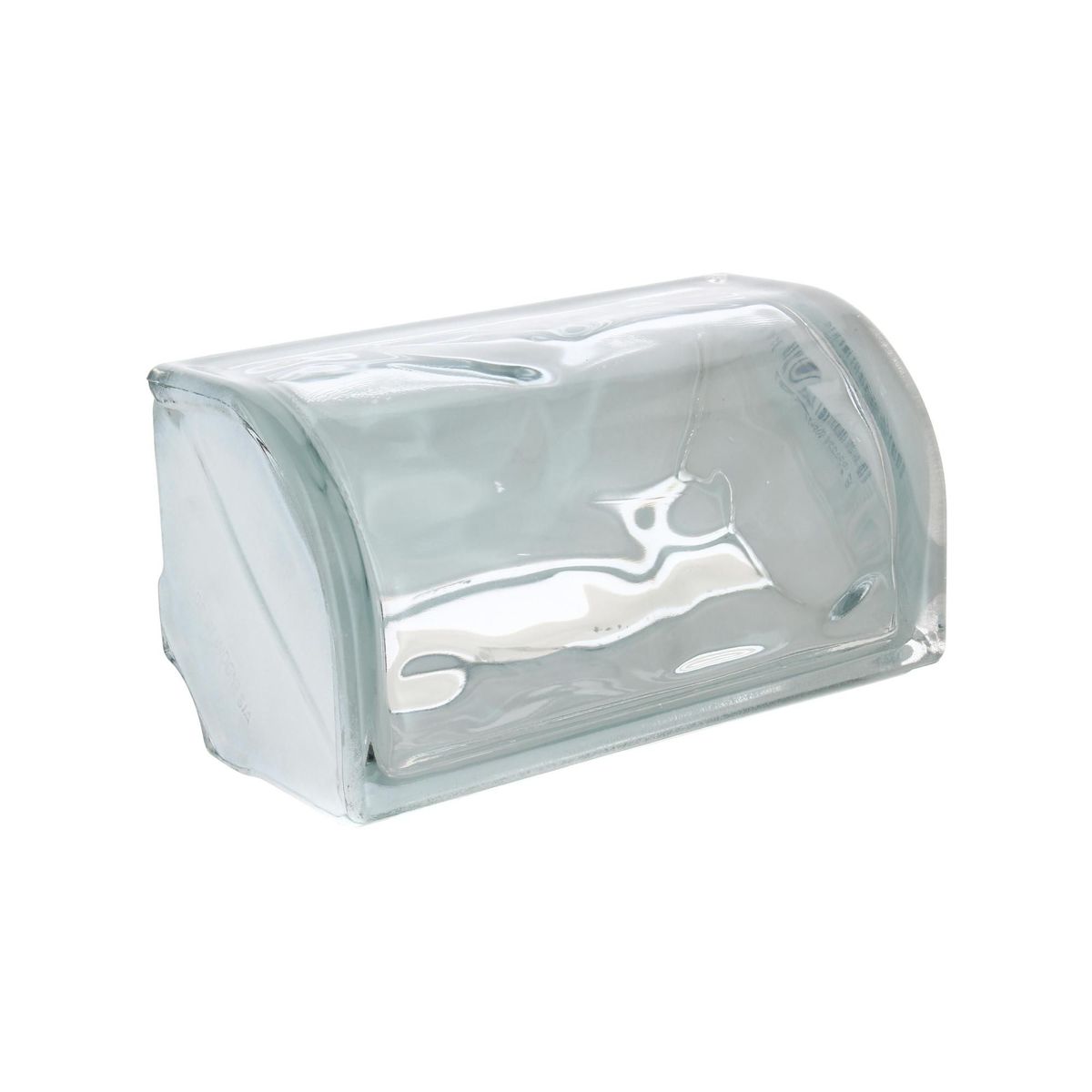 HOLZTEK - Bloque de vidrio Esquinero Curvo Olas 13x19x8cm