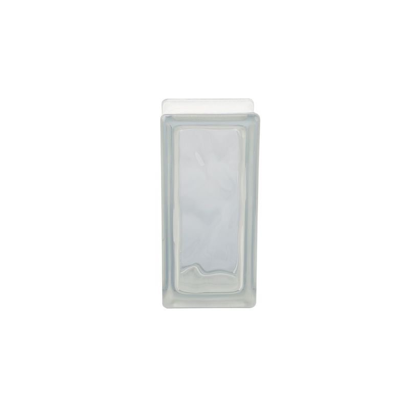 GLASS BLOCK - Medio Block de Vidrio Olas 19 x 9 cm